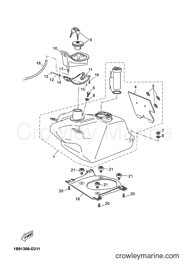 2006 Scooter YP125R - YP125R (1B91) [010] - FUEL TANK
