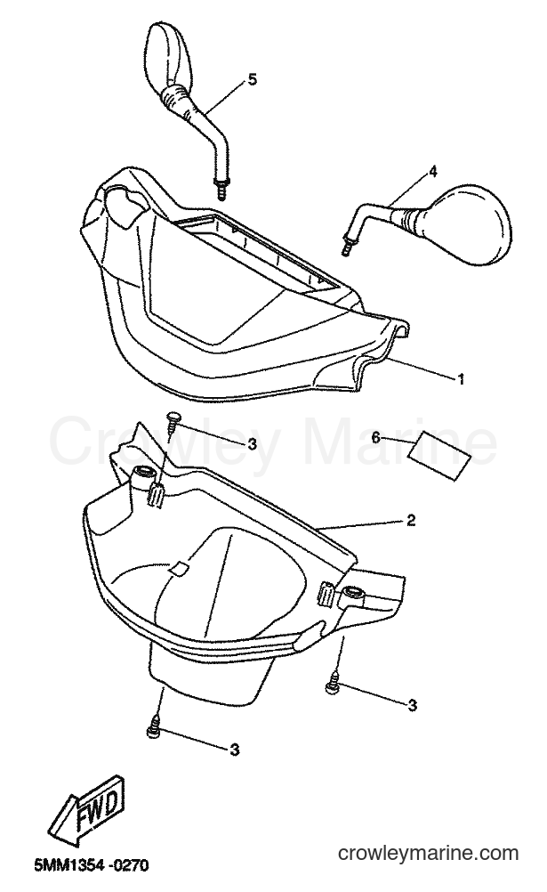 2000 Scooter CW50 - CW50 (5MS1) [010] - COWLING 1