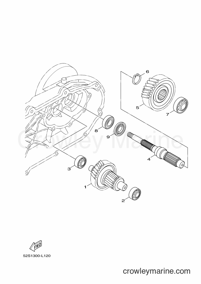 2017 Scooter XC155 - XC155 (2SW6) [010] - TRANSMISSION