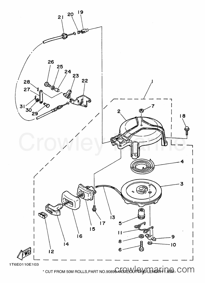 Yamaha Motors 4AC (6E00) [020] - STARTER
