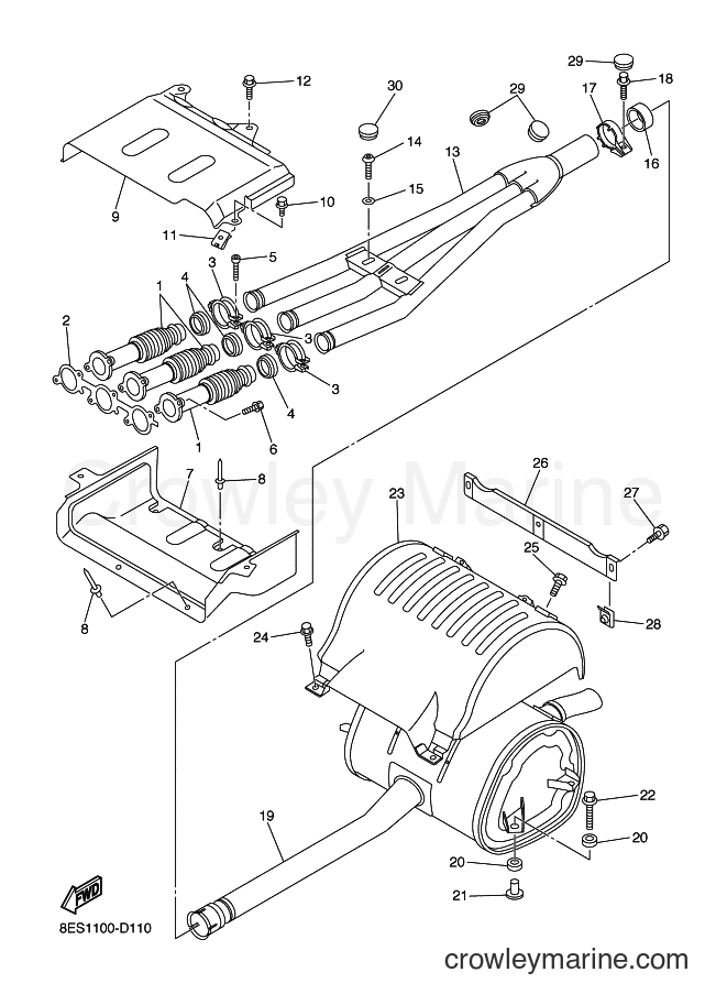 2006 Snowmobile RS10ST - RS10ST (8FL3) [020] - EXHAUST