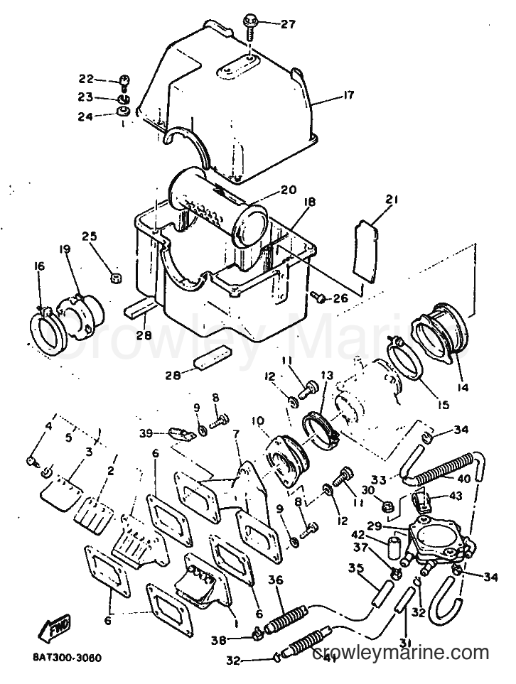 1993 Snowmobile VK540E - VK540E (8AT1) [010] - INTAKE