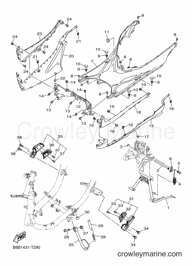 2018 Street Bike LTF125-A - LTF125-A (B8B2) [010] - STAND & FOOTREST