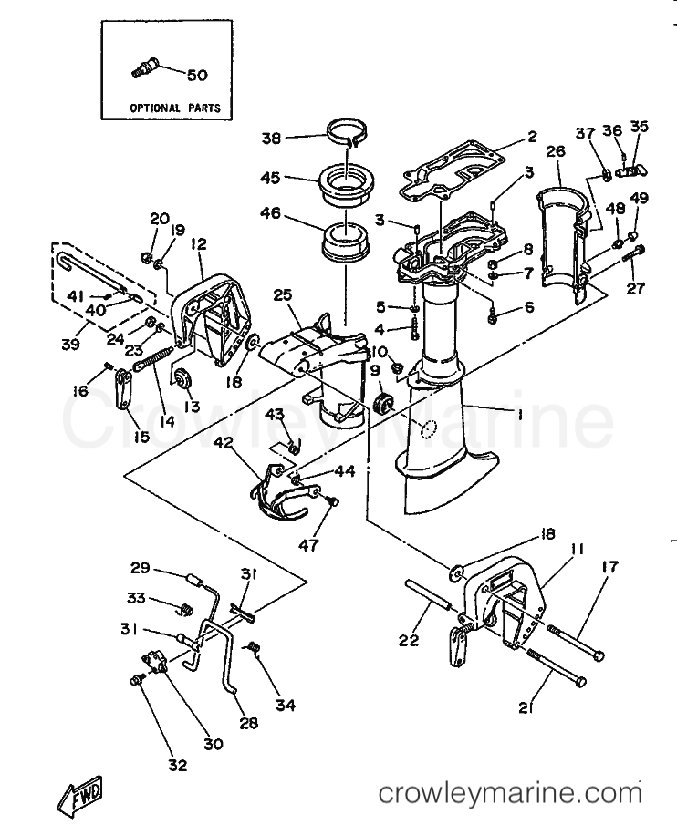 Yamaha Motors 5C (6E3) [999] - UPPER CASING & BRACKET