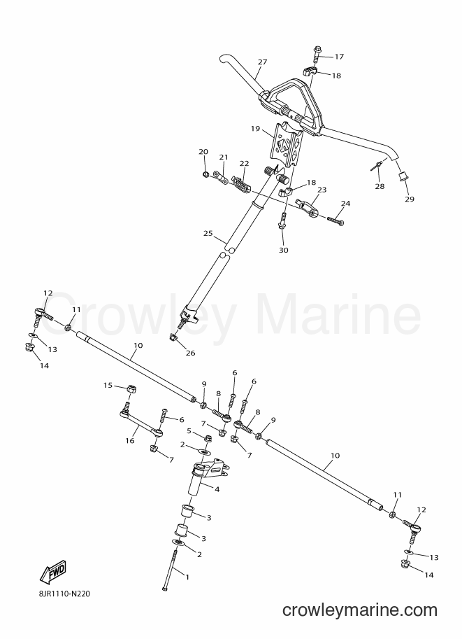 2014 Snowmobile SRV10XS - SRV10XS (8JR2) [010] - STEERING