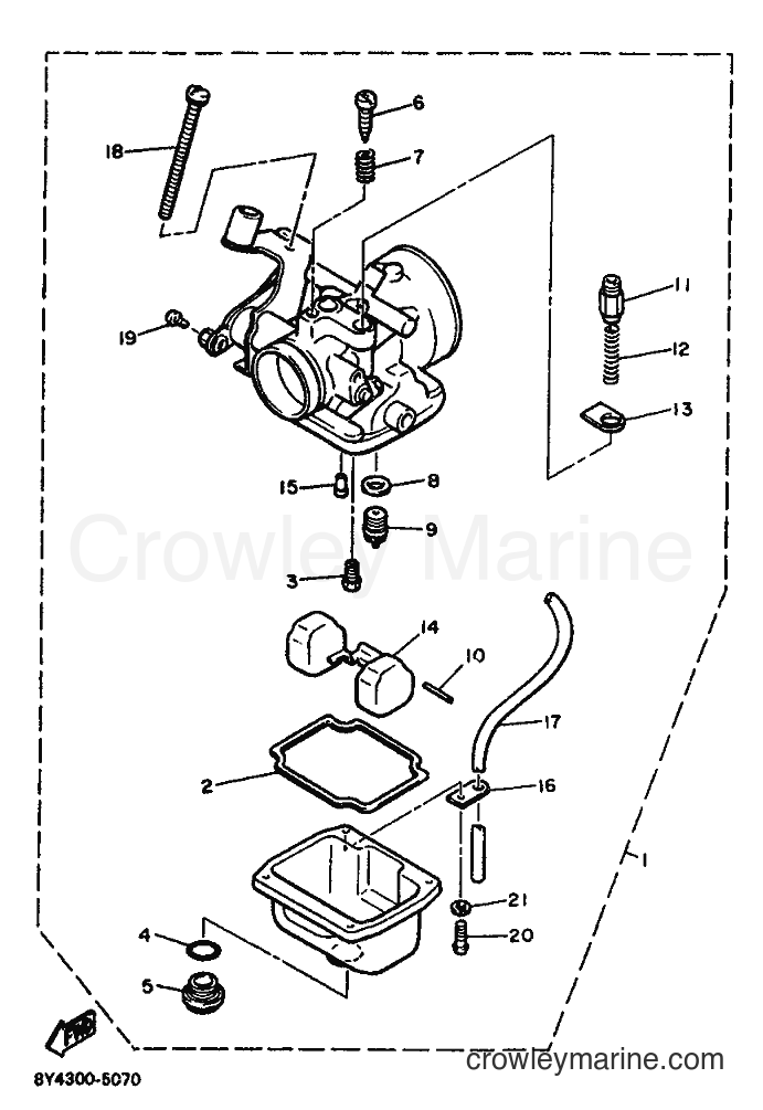1987 Snowmobile ET340L - ET340L (82T) [999] - CARBURETOR