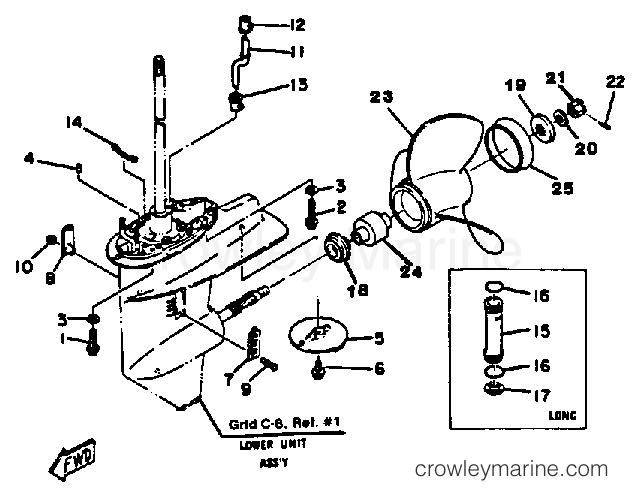 Yamaha Motors 25ELN - LOWER DRIVE 2