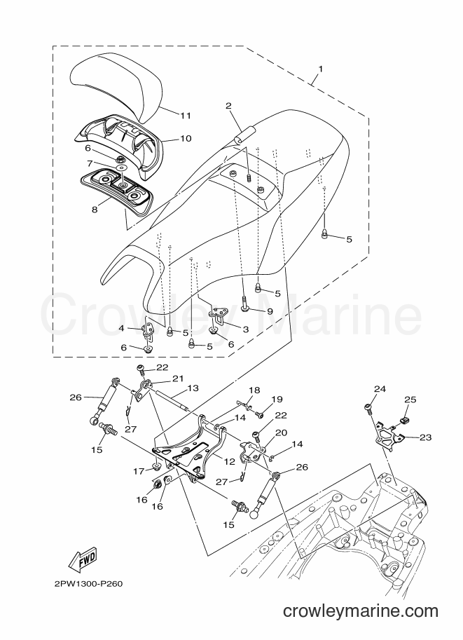 Yamaha Motors XP500 (2PWL) [010] - SEAT