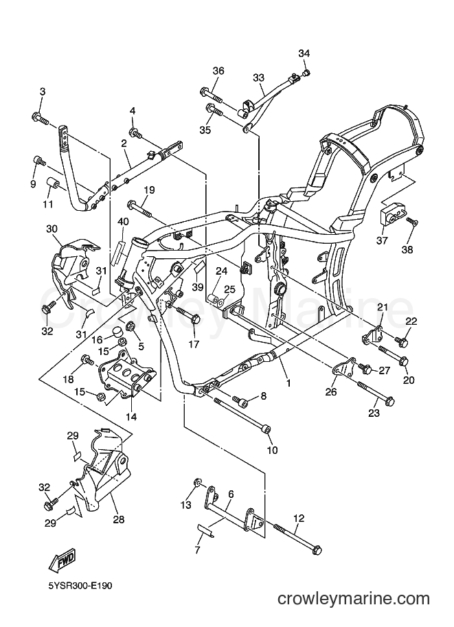 Yamaha Motors XVS1100A (5YSV) [010] - FRAME