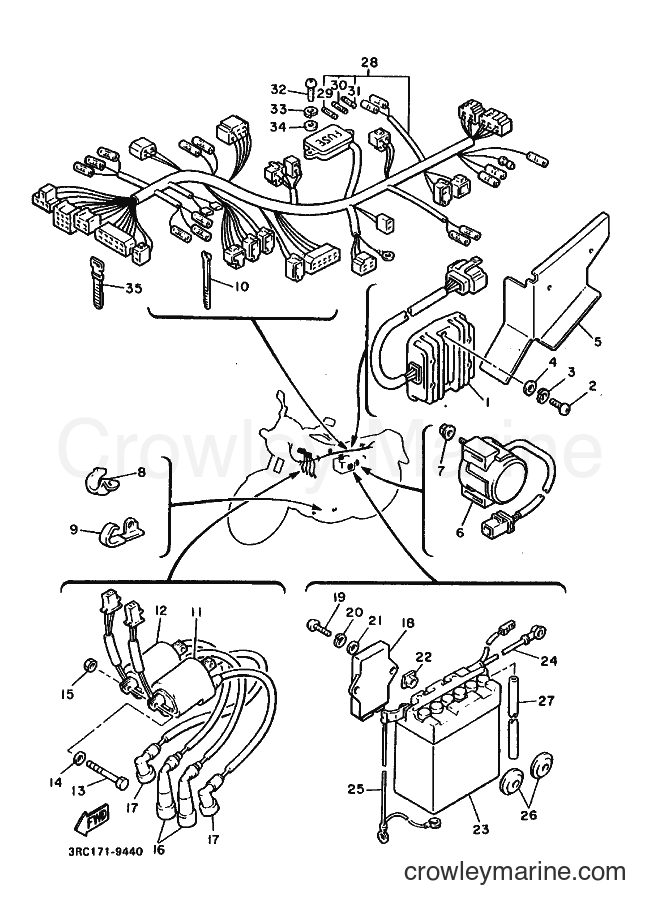 1990 Sport Bike FJ600 - FJ600 (3RC2) [010] - ELECTRICAL 1