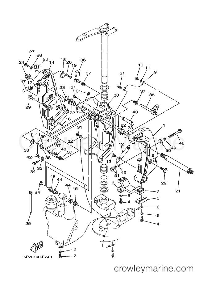 Yamaha Motors F200TXRF (60L6) [030] - BRACKET 1