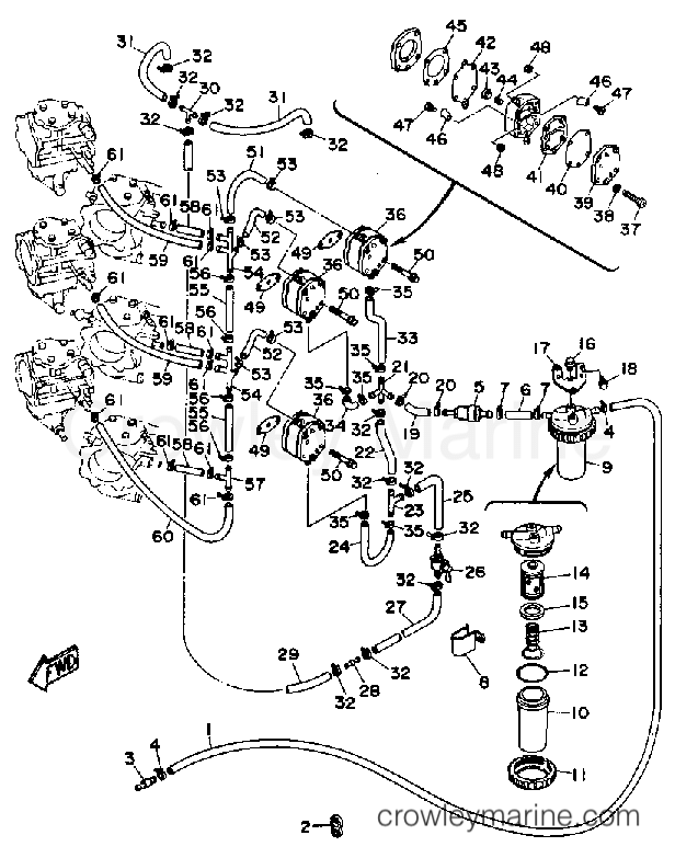 Yamaha Motors L250ETXDA - FUEL SYSTEM 1