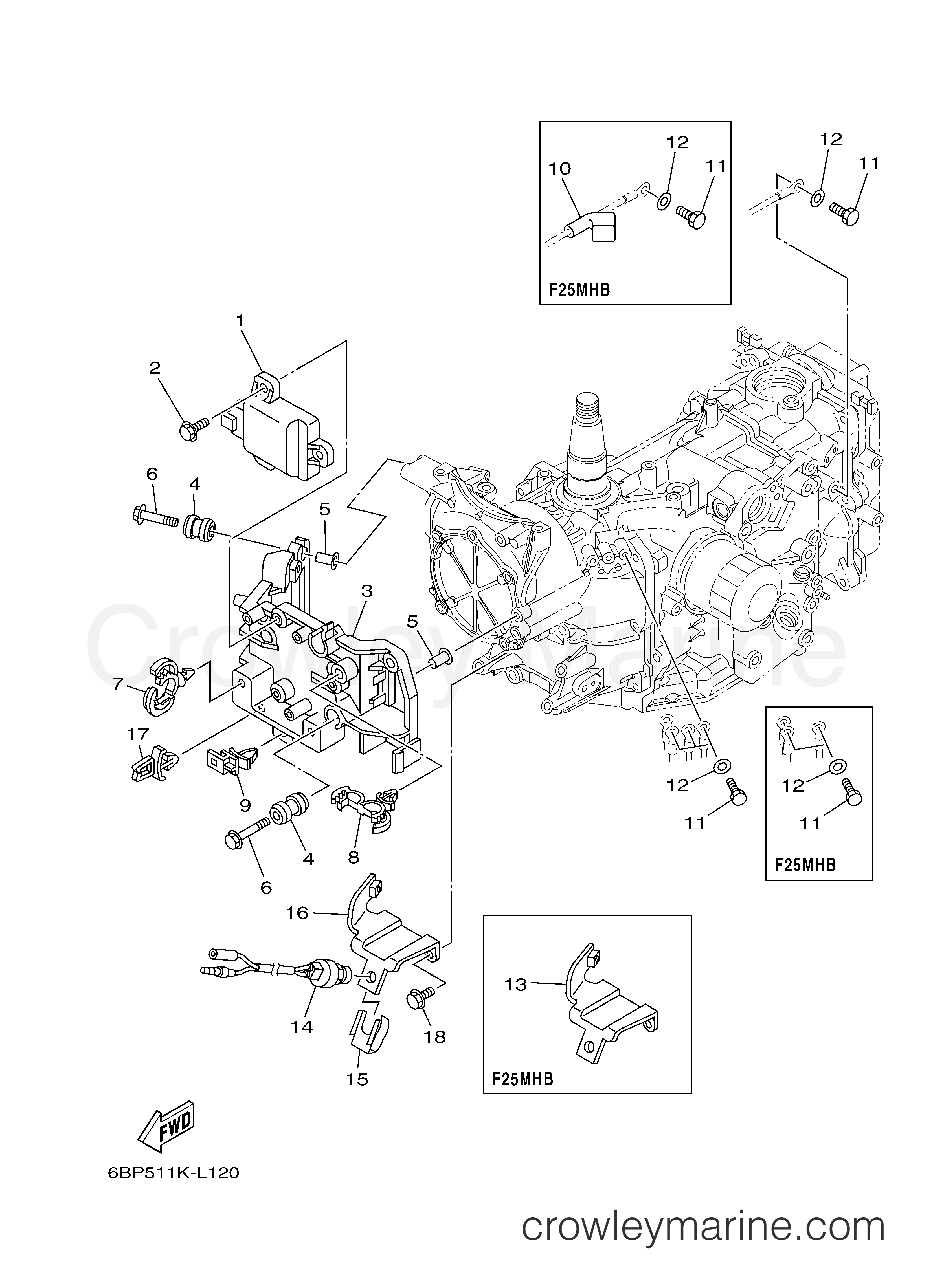 Yamaha Motors F25LMHB - ELECTRICAL 1
