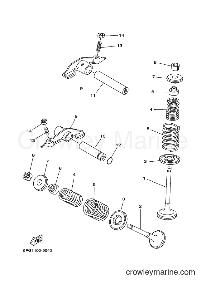 2000 Dirt Bike TT-R225 - TT-R225 (5FG6) [010] - VALVE