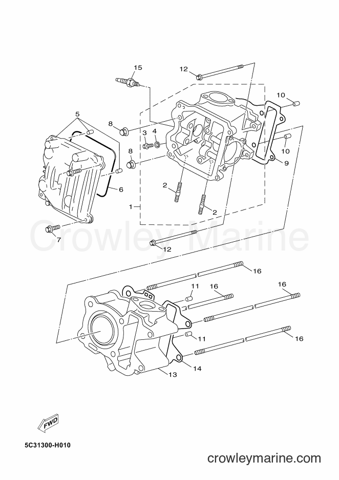 Yamaha Motors YN50F (2AC2) [020] - CYLINDER HEAD