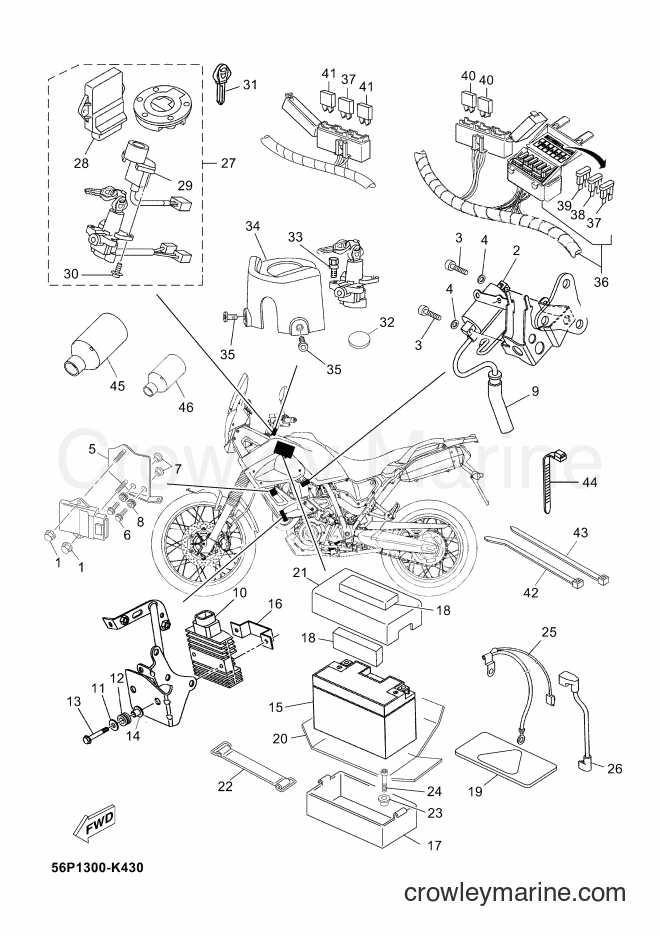 2012 Dirt Bike XT660ZA - XT660ZA (2BE1) [030] - ELECTRICAL 1