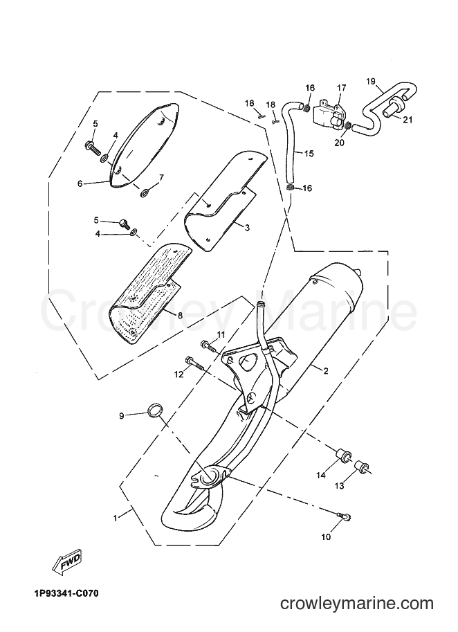 Yamaha Motors YN50M (5C2T) [010] - EXHAUST