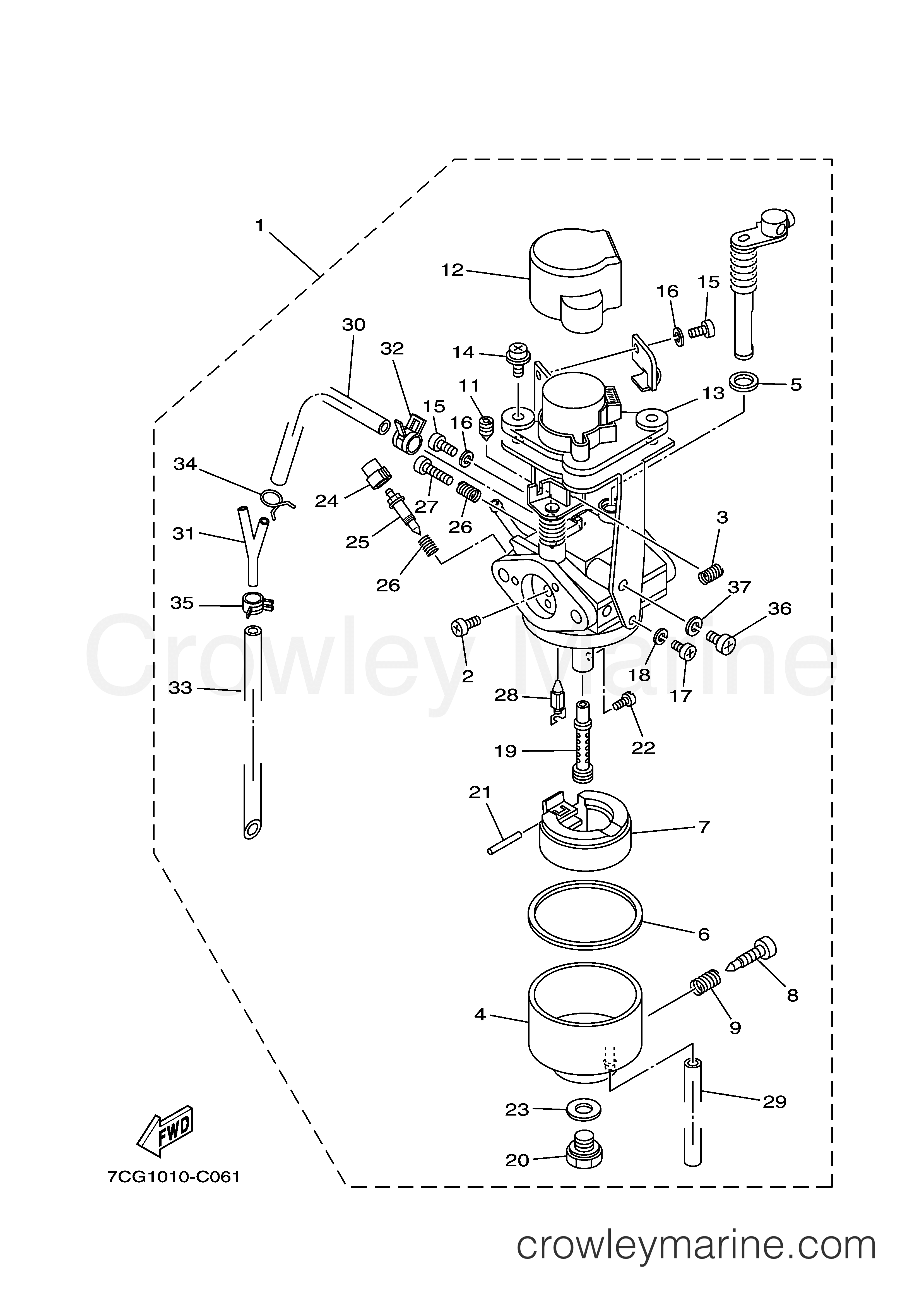 Yamaha Motors EF1000ISC - CARBURETOR