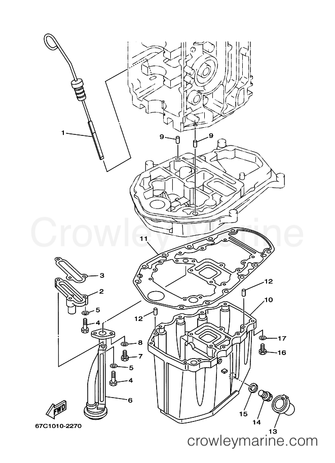 Yamaha Motors F40BEDL (67C2) [080] - OIL PAN