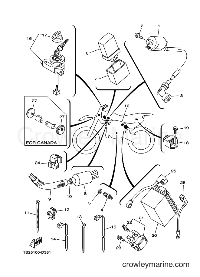 2007 Dirt Bike TT-R125E - TT-R125E (1B2L) [010] - ELECTRICAL 1