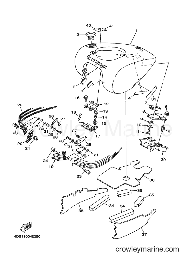 2006 Cruiser XV1900 - XV1900 (4D51) [010] - FUEL TANK