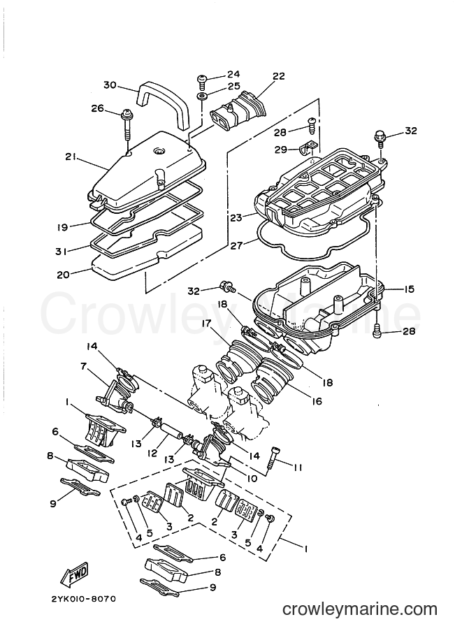 1990 Dirt Bike TDR250 - TDR250 (3NR2) [010] - INTAKE