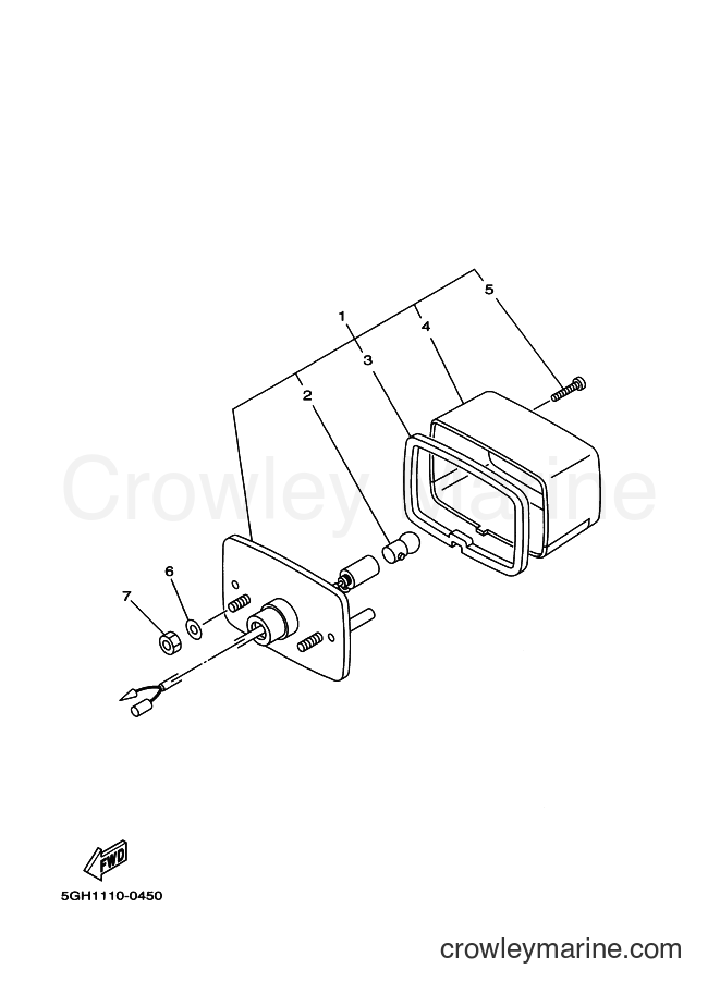2001 ATV YFM400FWA - YFM400FWA (5GHH) [010] - TAILLIGHT 2