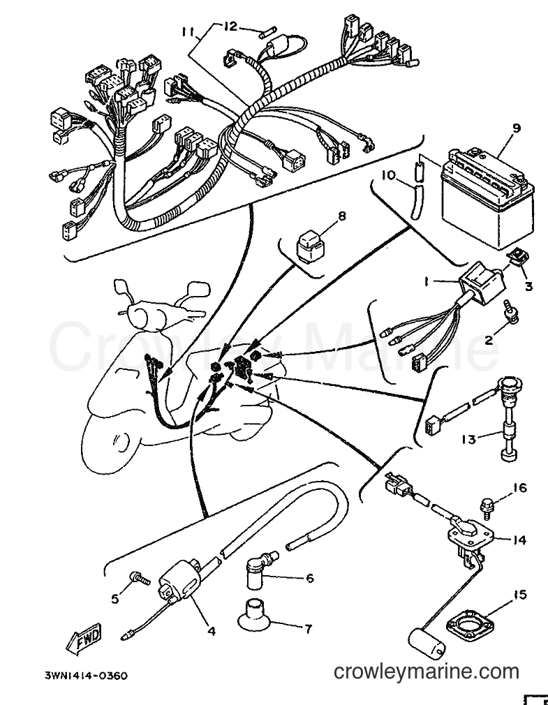 1996 Scooter CR50Z - CR50Z (3WN2) [999] - ELECTRICAL 3