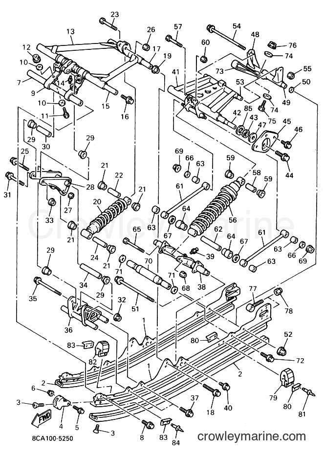 Yamaha Motors VX600ST (8CE2) [010] - TRACK SUSPENSION 2