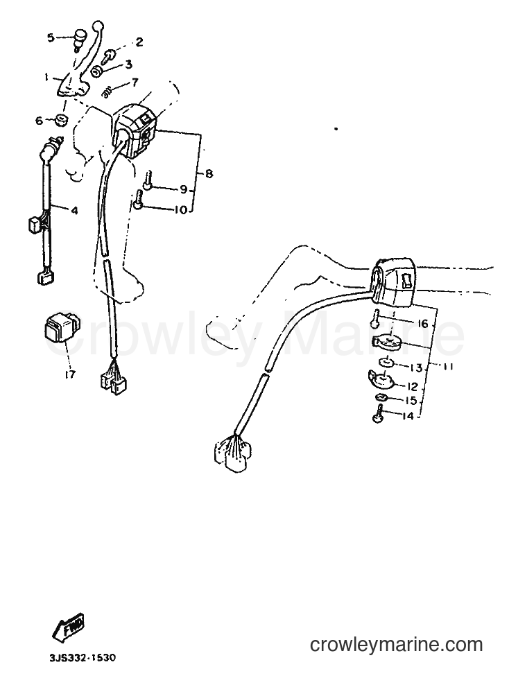 1991 Cruiser XVZ13TD - XVZ13TD (3JS3) [999] - HANDLE SWITCH & LEVER