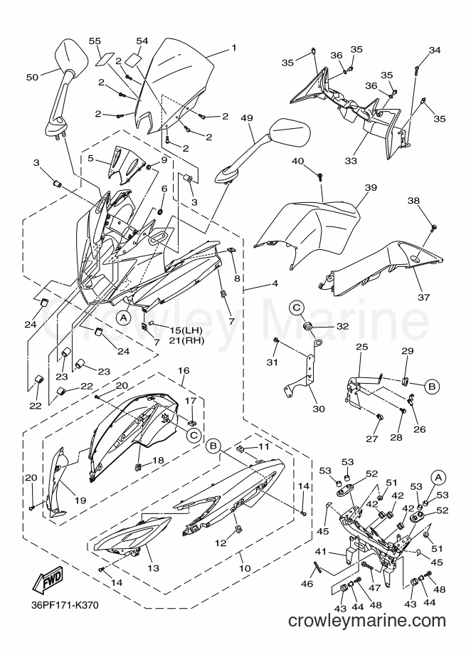 2016 Street Bike XJ6F - XJ6F (2SRC) [010] - COWLING 1