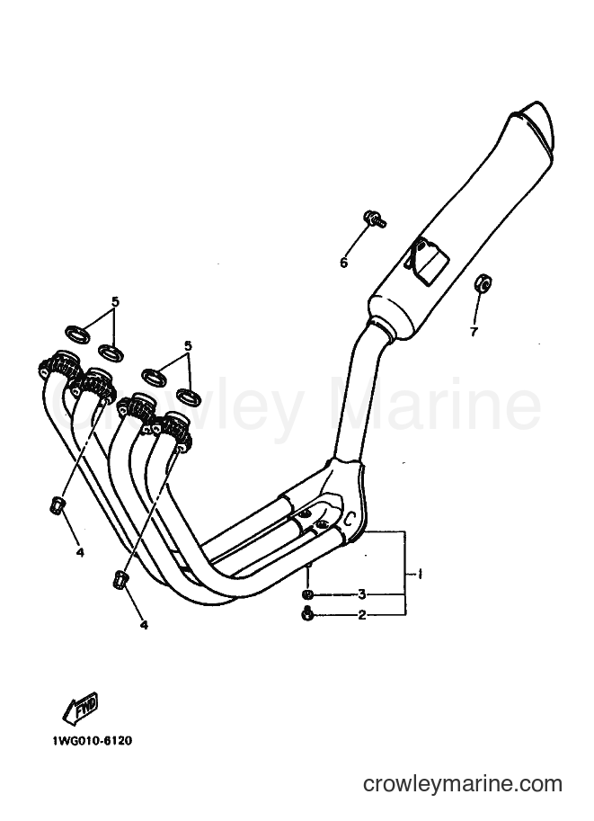 Yamaha Motors FZR400 (3BF2) [010] - EXHAUST