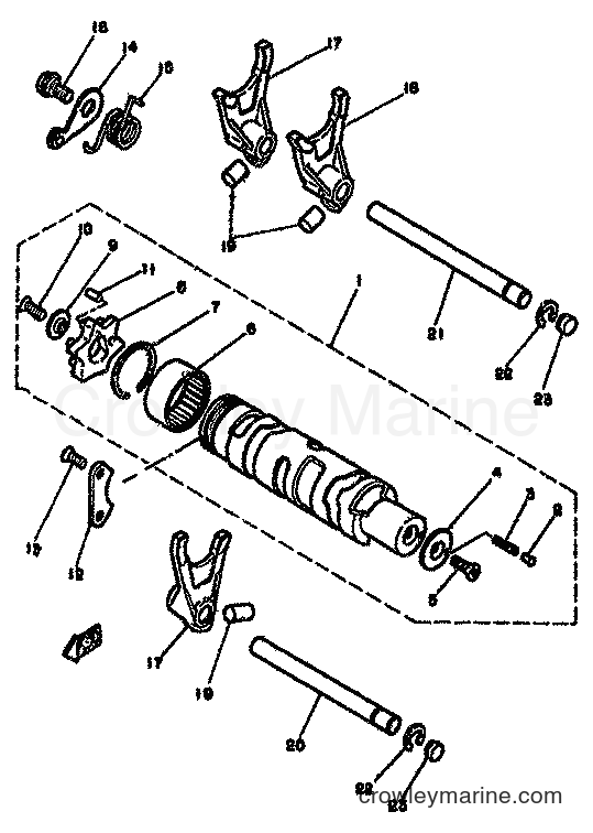 1981 Street Bike RD250LC - RD250LC (4L1) [999] - SHIFT CAM & FORK