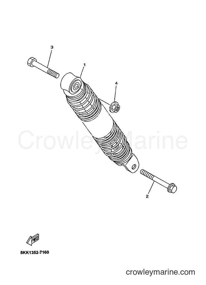1999 Scooter YN100'99 - YN100'99 (5KK2) [010] - REARSUSPENSION