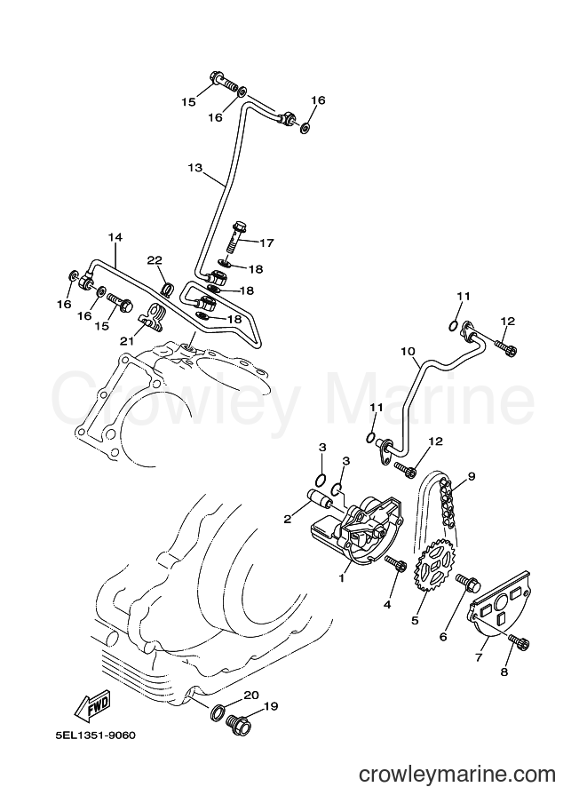 Yamaha Motors XVS1100 (5PB2) [100] - OIL PUMP