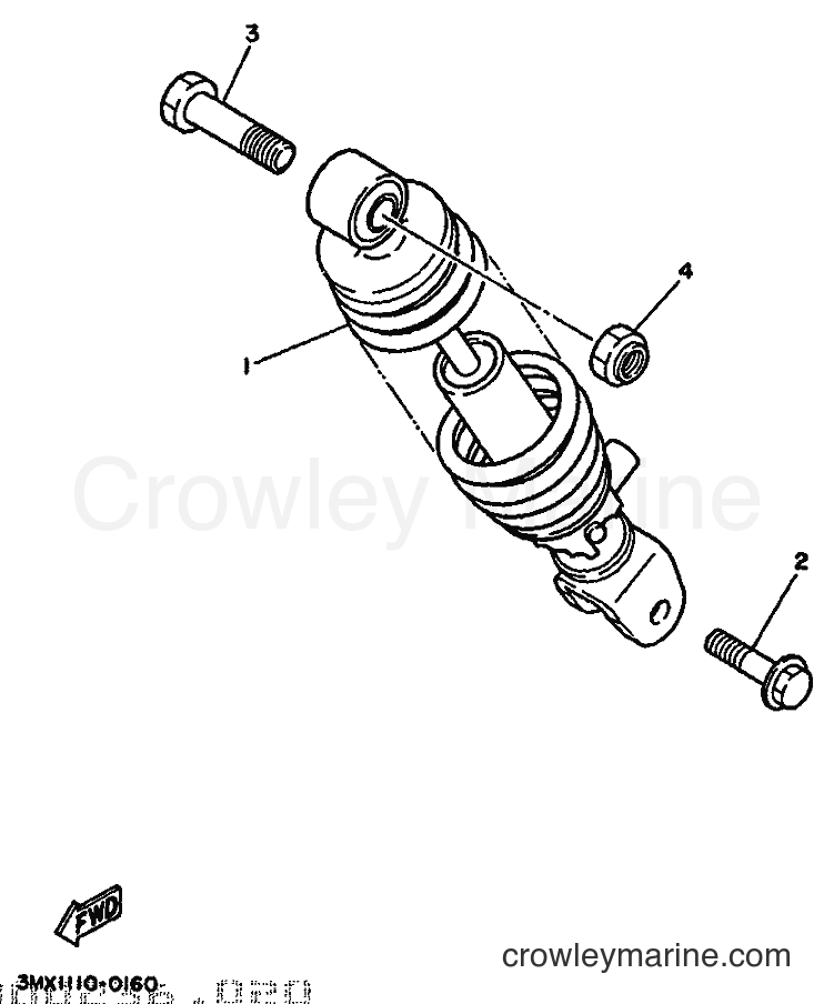1994 Scooter CW50 - CW50 (3WV5) [999] - REAR ARM & SUSPENSION
