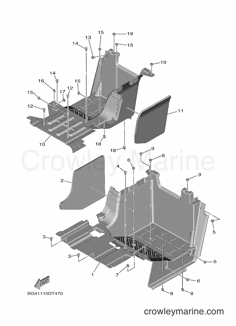 2018 ATV YXF850ES - YXF850ES (BG4B) [010] - STAND & FOOTREST 2