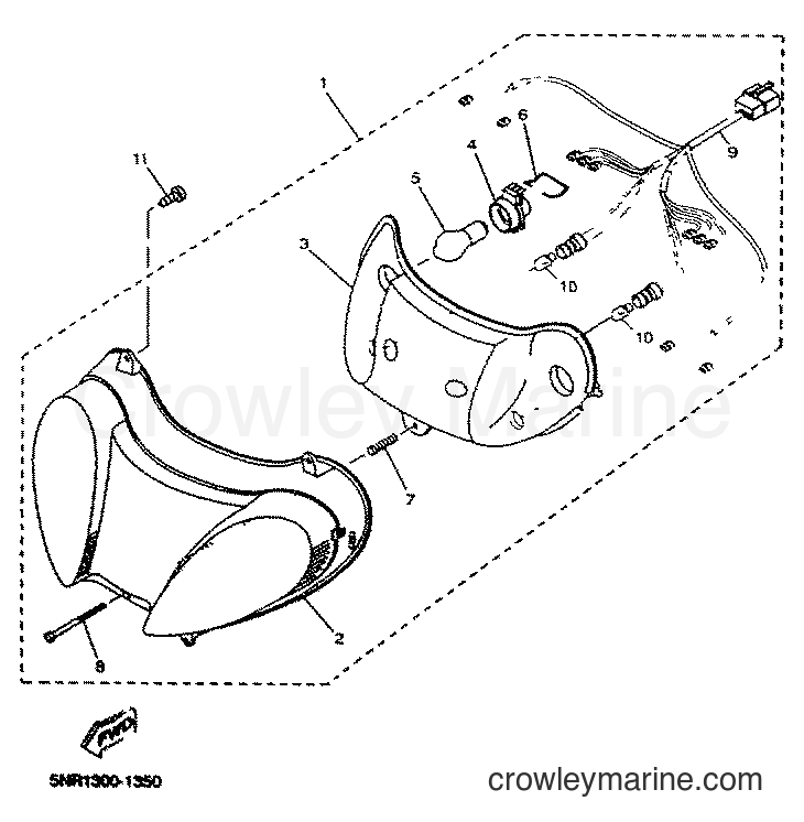 2001 Scooter YP125E - YP125E (5NR1) [010] - HEADLIGHT