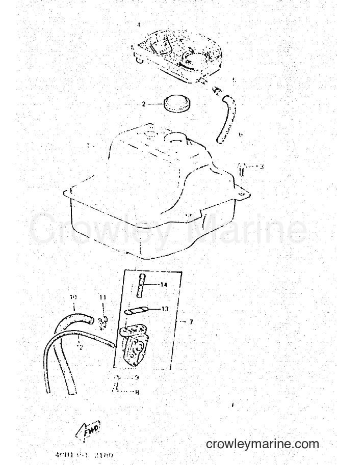 1995 Scooter YM50 - YM50 (4SY1) [010] - FUEL TANK