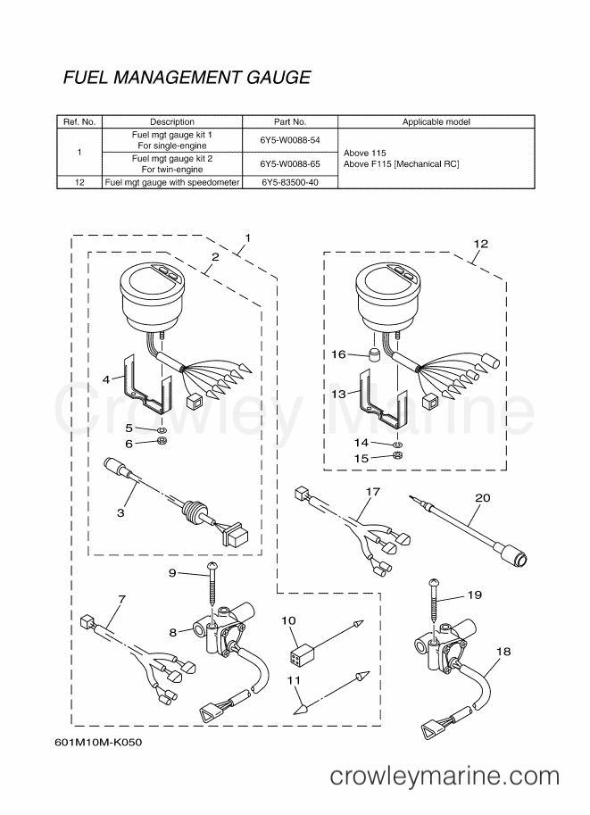 Yamaha Motors RIGGING METER 2014 (601M) [010] - METER 5