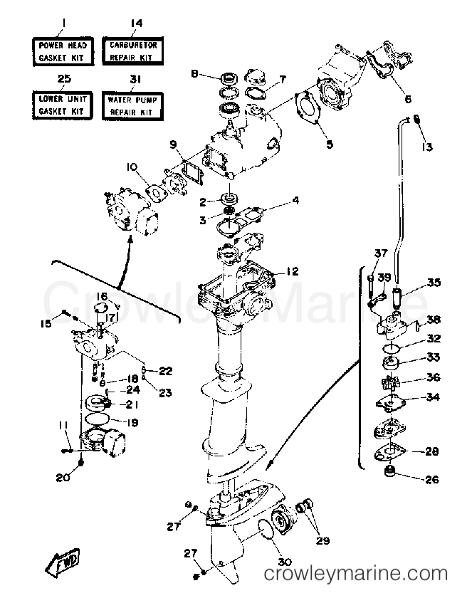 Yamaha Motors 3LF - REPAIR KIT