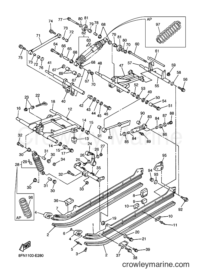 2007 Snowmobile VK10D - VK10D (8GS2) [030] - TRACK SUSPENSION 2