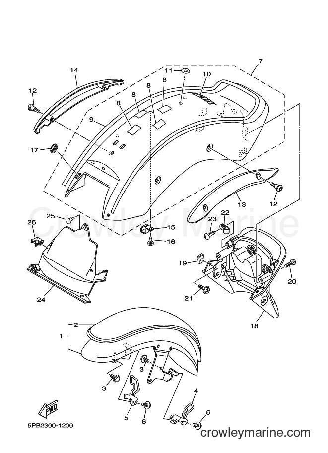 Yamaha Motors XVS1100 (5PB2) [040] - FENDER