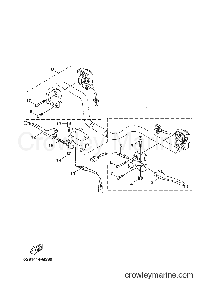 Yamaha Motors YW125 (37D3) [010] - HANDLE SWITCH & LEVER