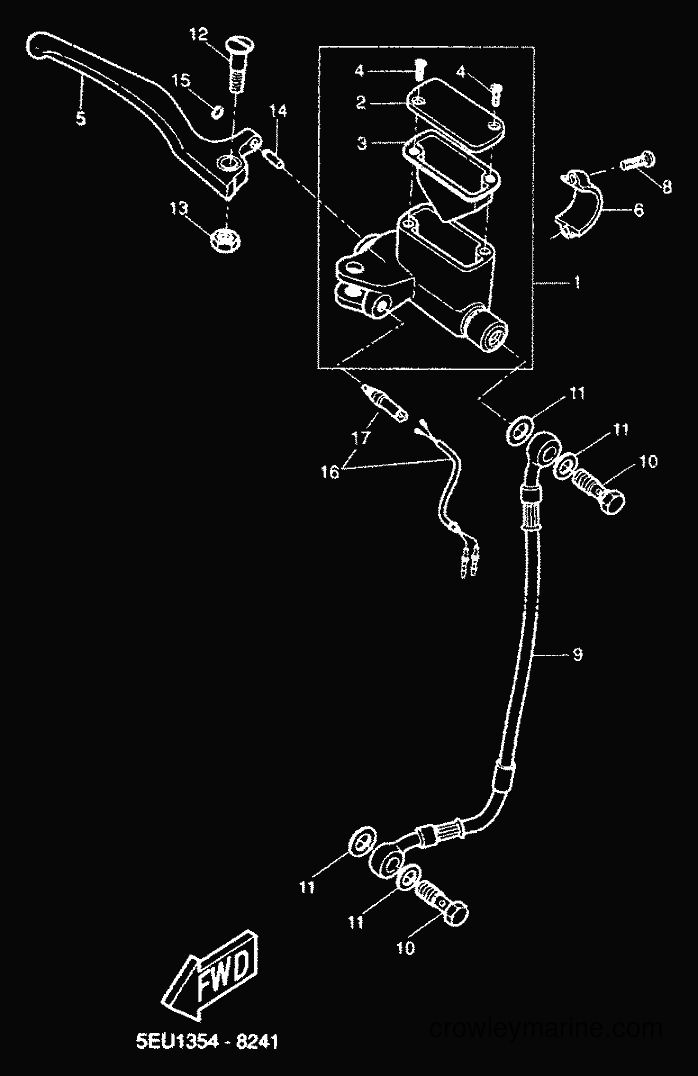 2000 Scooter YH50 - YH50 (5FV3) [010] - M. CYLINDER FOR DISK BRAKE