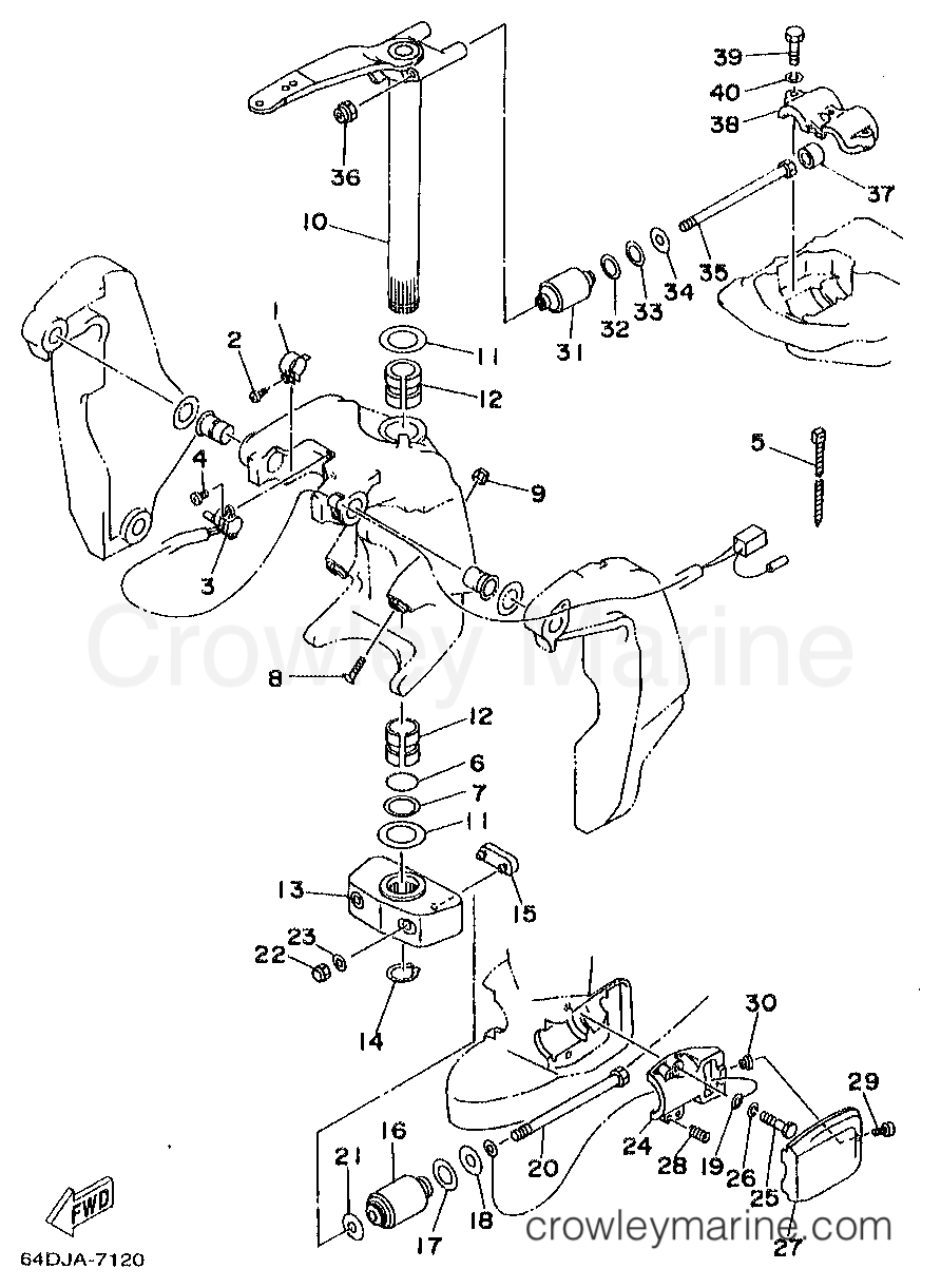 Yamaha Motors B115TLRW - BRACKET 2
