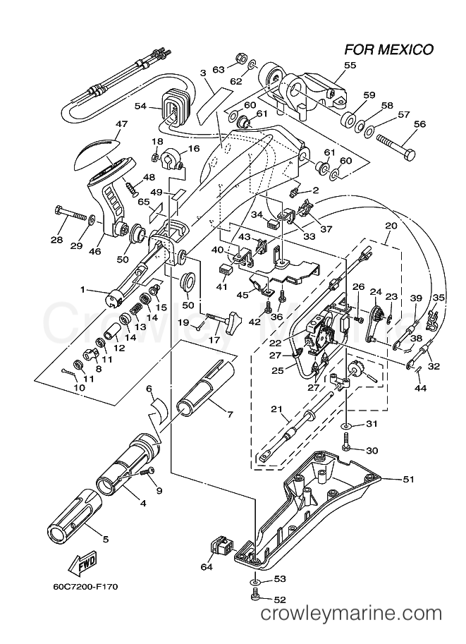 Yamaha Motors F100BETL (60C7) [100] - STEERING 1