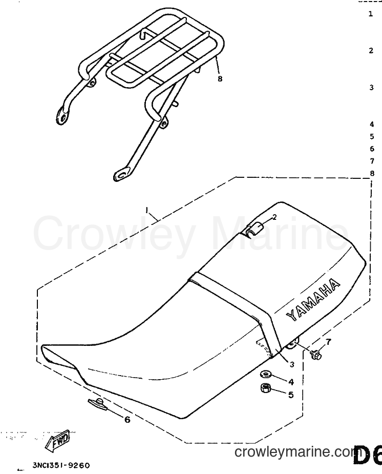Yamaha Motors DT125R (3NC2) [999] - SEAT