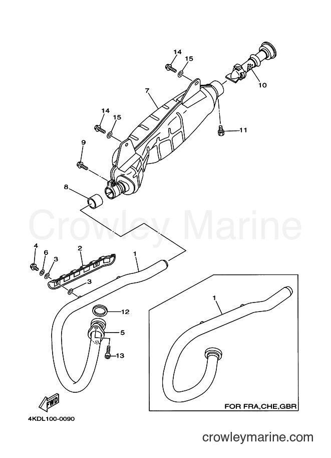 2001 ATV YFB250FW - YFB250FW (4KDR) [020] - EXHAUST