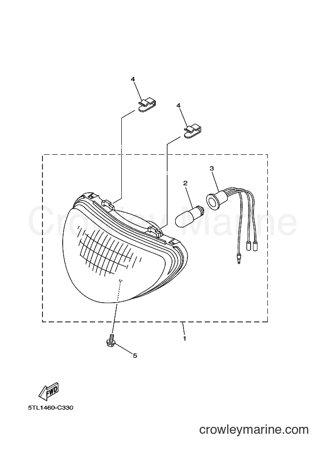 Yamaha Motors AL115C (5TL2) [010] - HEADLIGHT